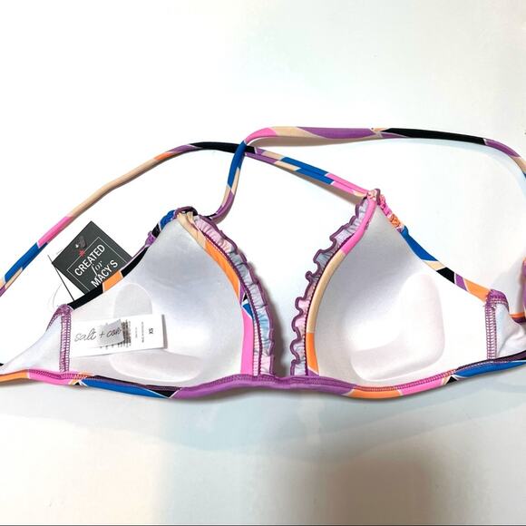 Salt+Cove Kaleidoscope Smocked Bikini Swim Top - Picture 6 of 6